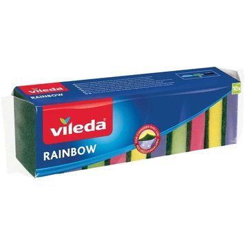 Губки кухонные Vileda Rainbow, 10 шт. 4023103242944 фото