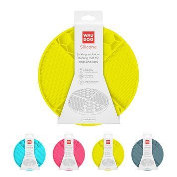 Коврик для слизивания и медленного питания WAUDOG Silicone, 211х211х30 мм, желтый 23508 фото