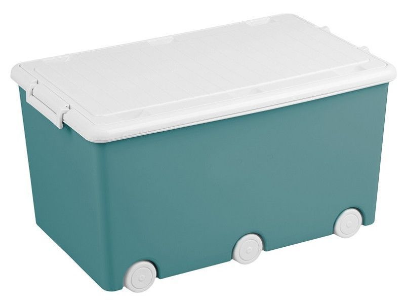 Контейнер для игрушек Tega Baby turquoise white PW-001-165 фото