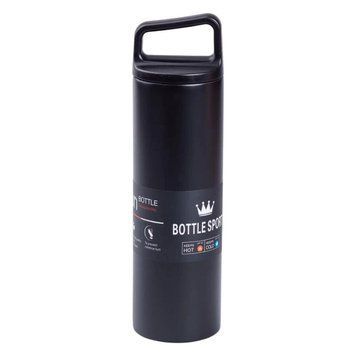 Термос Bottle Sport HPGM5009B металевий 500 мл з вакуумною ізоляцією чорний HPGM5009B фото