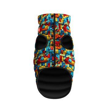Курточка для собак WAUDOG Clothes малюнок "Блоки", M50, В 76-79 см, С 55-61 см 410-4056 фото