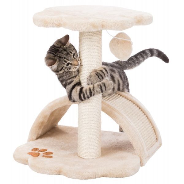 Дряпка Trixie Junior Vitoria для котів з іграшкою бежева 36х36х43 см 43751 фото