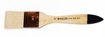 Кисточка щетина флейц Wide 8043 №100 короткая ручка KOLOS 4823064903027 фото