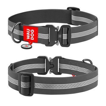 Ошейник для собак водостойкий WAUDOG Waterproof c QR паспортом, светоотражающий, металлическая пряжка-фастекс, XXL, Ш 40 мм, Дл 261711 фото