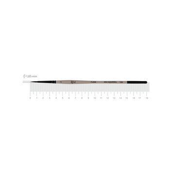 Кисть микс белка круглая FLOW 138 No 2 короткая ручка ROSA 4823098539971 фото