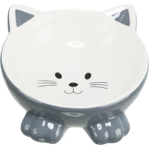Миска Trixie Котик для котів, ергономічна, керамічна, 14 см, 150 мл 24807 фото