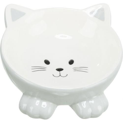 Миска Trixie Котик для котів, ергономічна, керамічна, 14 см, 150 мл 24807 фото