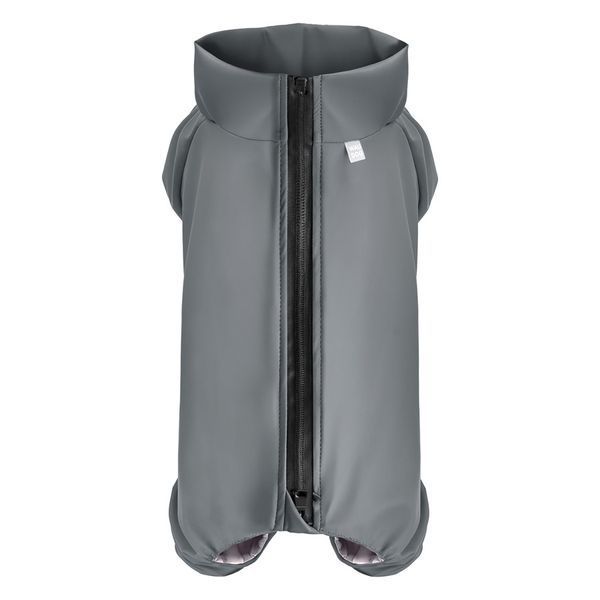 Дождевик для собак WAUDOG Clothes, водонепроницаемый, M35, В 59-62 см, С 37-40 см, серый 198711 фото