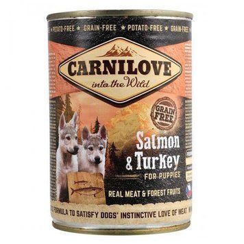 Влажный корм Carnilove Salmon & Turkey для щенков, лосось и индейка, 400 г 100130/529254 фото