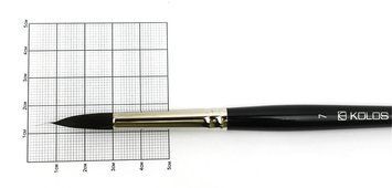Кисть белка круглая Classic 3049R No 7 короткая ручка KOLOS 4823064900125 фото