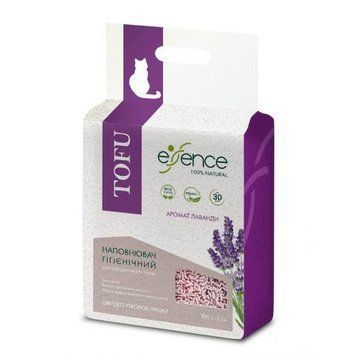 Наповнювач для котячого туалету Essence з тофу, з ароматом лаванди, 6 л 920024 фото