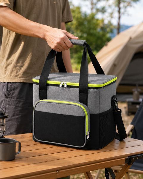 Сумка-холодильник Time Eco TE-320S, 20 л, сіра з чорним 6215028111575BGREY фото