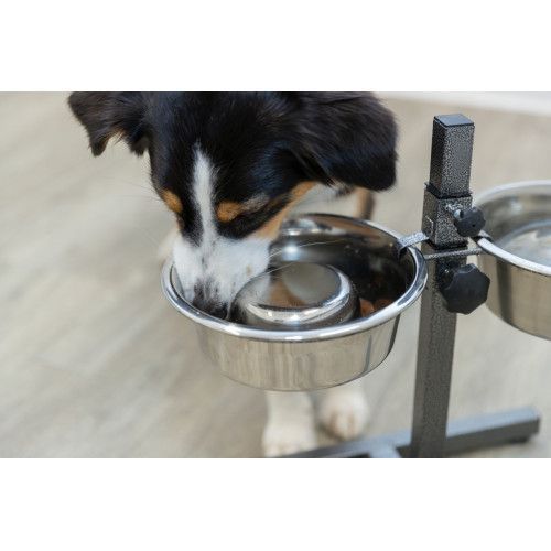 Миски Trixie для собак, на регулируемой подставке, металлические, 21 см, 2х1.8 л 24921 фото