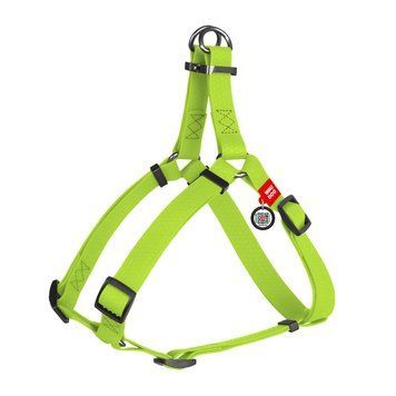 Шлея для собак водостійка WAUDOG Waterproof, з QR-паспортом, металева пряжка-фастекс, XS, Ш 15 мм, Д 30-39 см салатовий 27635 фото