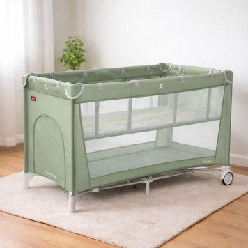 Манеж CARRELLO Piccolo+ CRL-18102 Mint Green со вторым дном /1/ MOQ CRL-18102 Mint Green фото