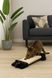 Когтеточка Trixie для котов с валиком и игрушкой сизаль/плюш черная 15x35 см 4303 фото 1