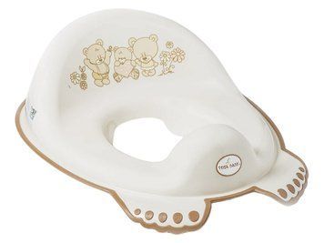 Накладка детская антискользящая на сиденье унитаза Teddy Bear beige MS-016-119 фото