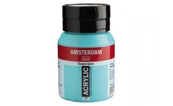 Краска акриловая AMSTERDAM (661) Бирюзовый зеленый 500 мл Royal Talens 8712079281731 фото