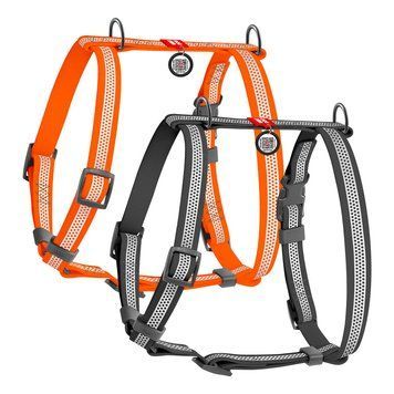 Шлея для собак водостійка анатомічна Н-подібна WAUDOG Waterproof з QR-паспортом, світловідбивна, пластикова пряжка-фастекс, XL, Ш 324411 фото