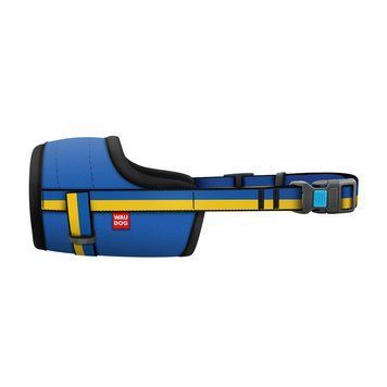 Намордник для собак WAUDOG Nylon, малюнок "Colors of freedom", пластиковий фастекс, розмір XL, О 35-43 см 353-4020 фото