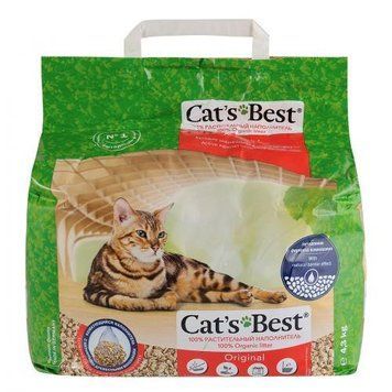 Наповнювач Cat&rsquo;s Best Original для котячого туалету, деревний, 10 л/4.3 кг JRS324092/0922 фото