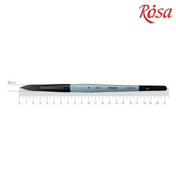 Кисть синтетика круглая STREAM 132 No 9 короткая ручка ROSA 4823098517153 фото