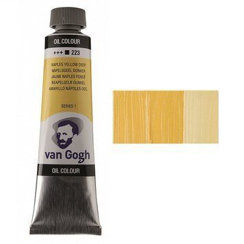 Фарба олійна VAN GOGH (223) Неаполітанський жовтий темний 40 мл Royal Talens 8712079219192 фото