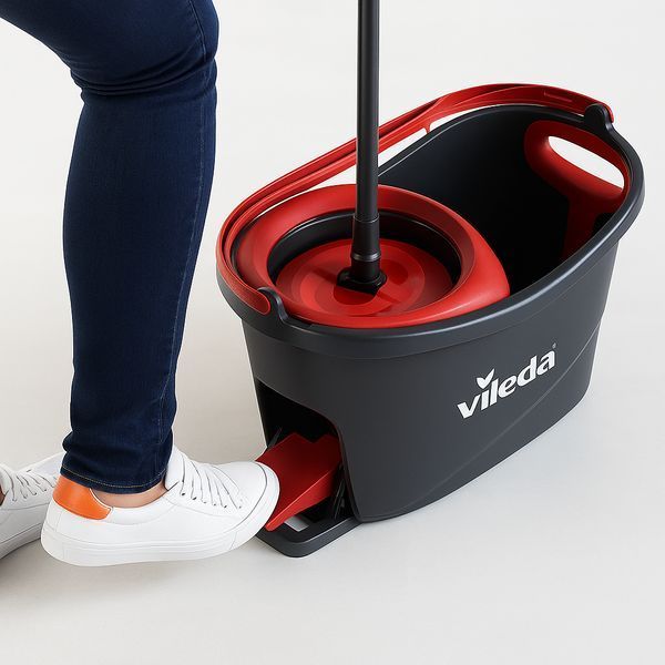 Швабра с ведром Vileda Turbo 2в1 Microfibre. Набор для уборки 4023103194113 фото