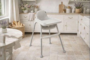 Стілець 2 в 1 для годування дитини VELANO Basic, white 45687 фото