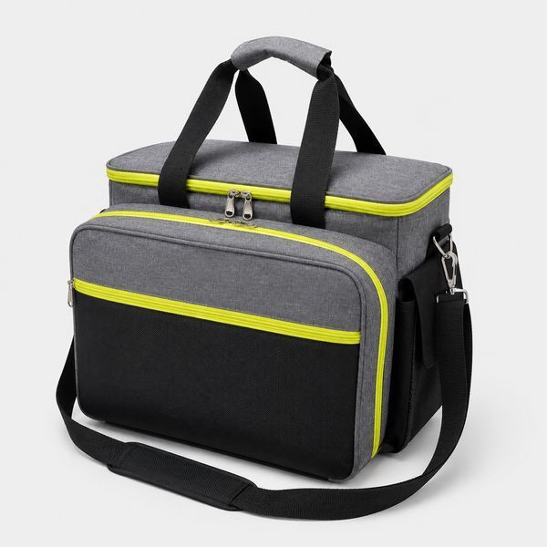 Набір для пікніка посуд+ термосумка TE-430 Picnic, сірий із чорним 6215028111520BGREY фото