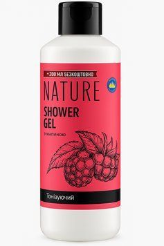 Гель для душа TM Bioton NATURE SHOWER GEL (малина) 500 мл 4820026160108 фото