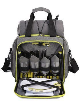 Набір для пікніка TE-420 Picnic, сірий із чорним 6217028111531BGREY фото