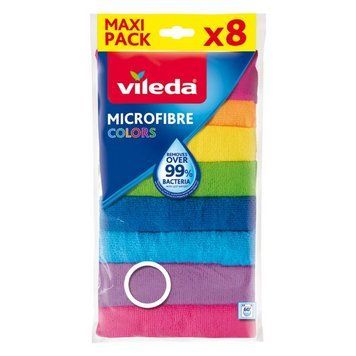 Салфетки из микрофибры Vileda Colors, 8 шт. 4023103185975 фото