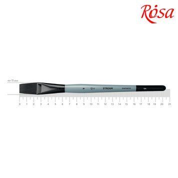 Кисть синтетика плоская STREAM 134 № 9 короткая ручка ROSA 4823098517054 фото