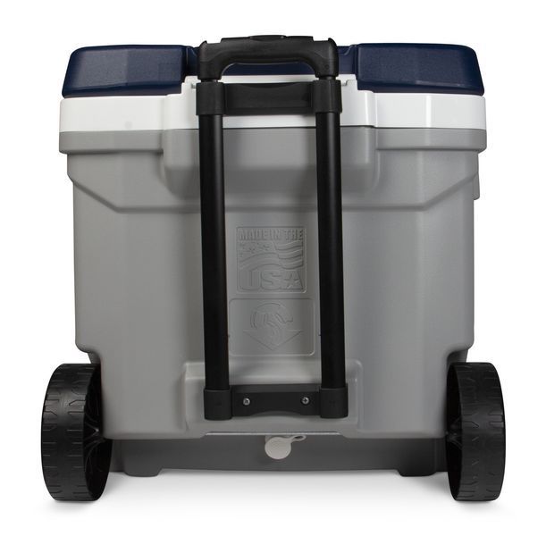 Термобокс на колесах MAXCOLD LATITUDE 62 ROLLER 56 л сірий з синім 0342233469668 фото