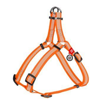 Шлея для собак водостійка WAUDOG Waterproof, з QR-паспортом, світловідбиваюча, металева пряжка-фастекс, S, Ш 15 мм, Д 40-55 см 26184 фото