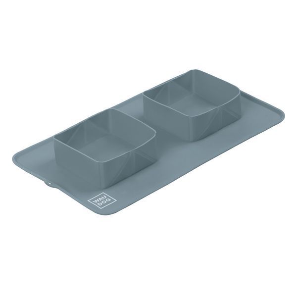 Миска складана WAUDOG Silicone,385х230х50 мм сірий 508011 фото