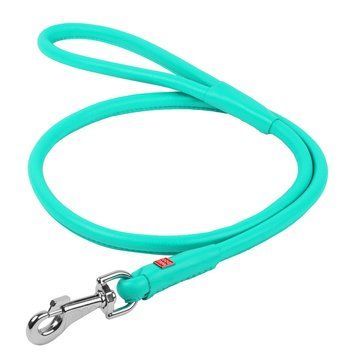 Поводок для собак кожаный WAUDOG Glamour круглый, Дл 13 мм, Дл 122 см ментоловый 337913 фото