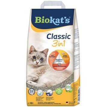 Наповнювач Biokats Classic 3in1 для котячого туалету, бентонітовий, 10 л G-613307/614458 фото