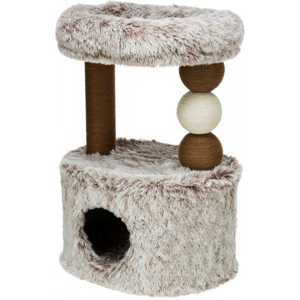 Дряпка-будиночок Trixie Harvey для котів джут/плюш біло-коричнева 54х40х73 см 44537***** фото