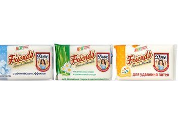 Хозяйственное мыло ТМ Друг (Friends) для стирки 125 г в ассортименте 4820023361164 фото