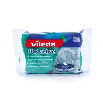 Губки кухонные Vileda Pur Active, 2 шт. 4023103083943 фото