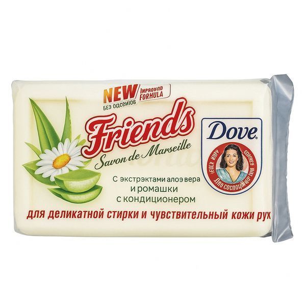 Хозяйственное мыло ТМ Друг (Friends) для стирки 125 г в ассортименте 4820023361164 фото